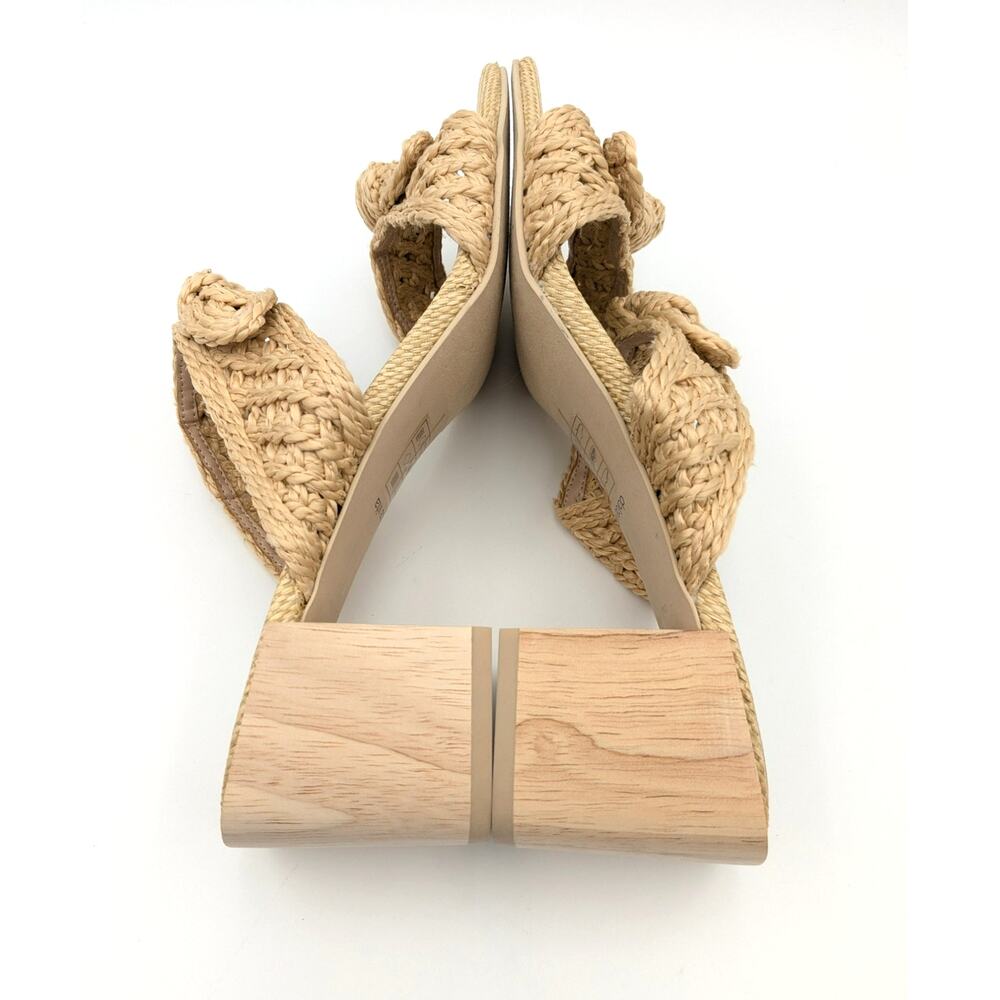 Dolce Vita  Niyah Slide Sandals Women's Natural Raffia Size US11 - Picture 7 of 10